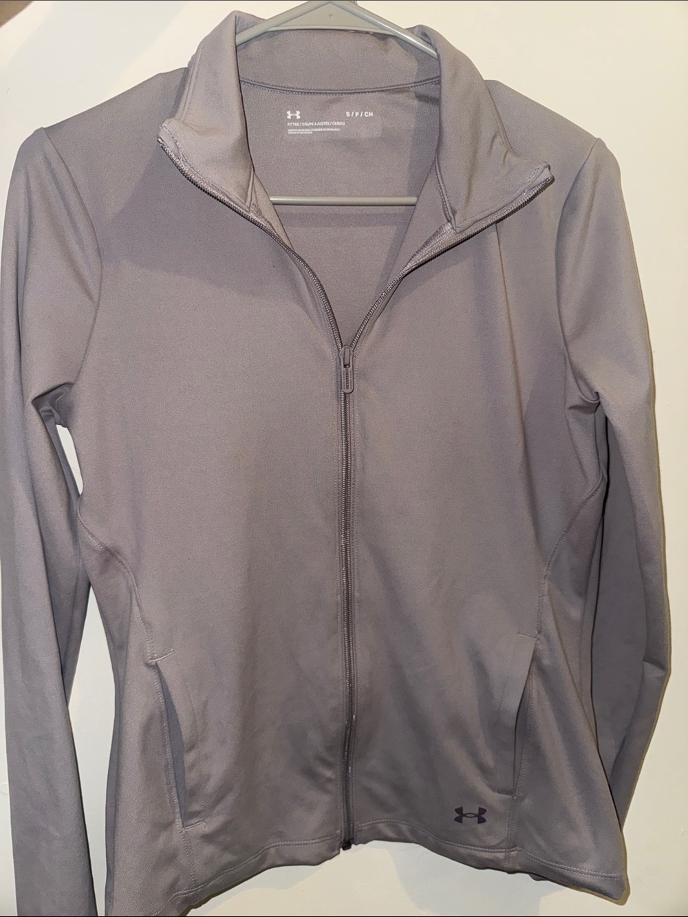 Under Armour Lavender Zip-Front Performance Jacket